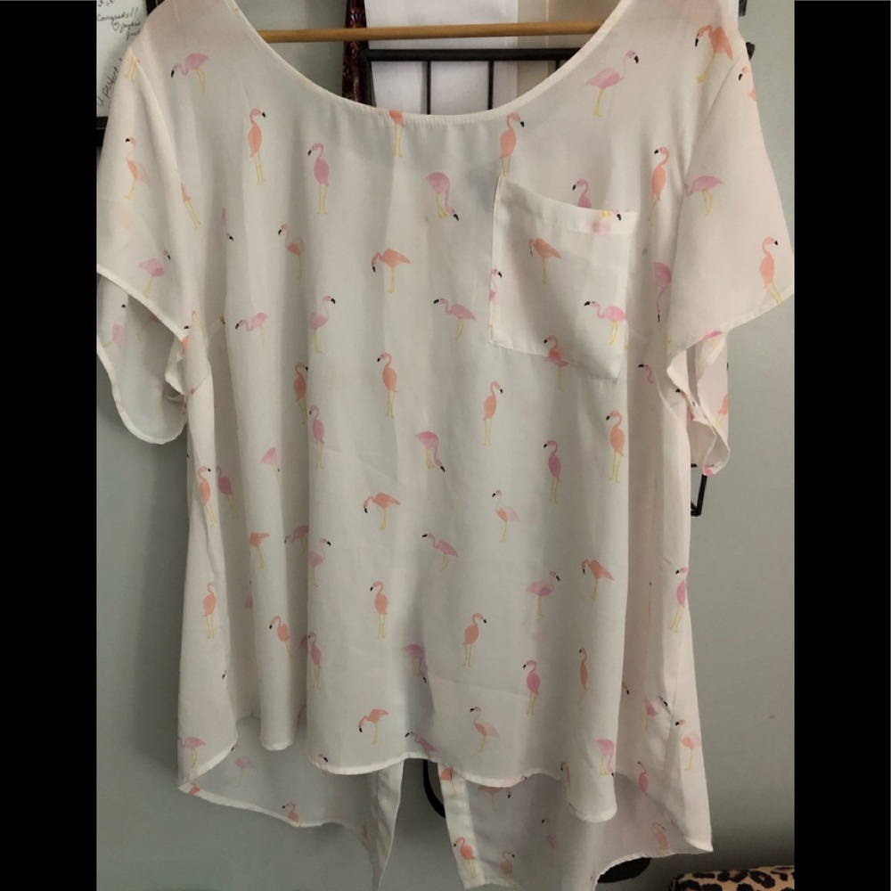 Torrid 3 Flamingo SS Top